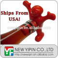 Happy Man Wine Bottle Stopper Wine Novelty Gag Adult Drinks Gift Fun Party NEW